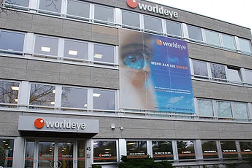 Gebäude des WORLDEYE Augenzentrums in Frankfurt am Main
