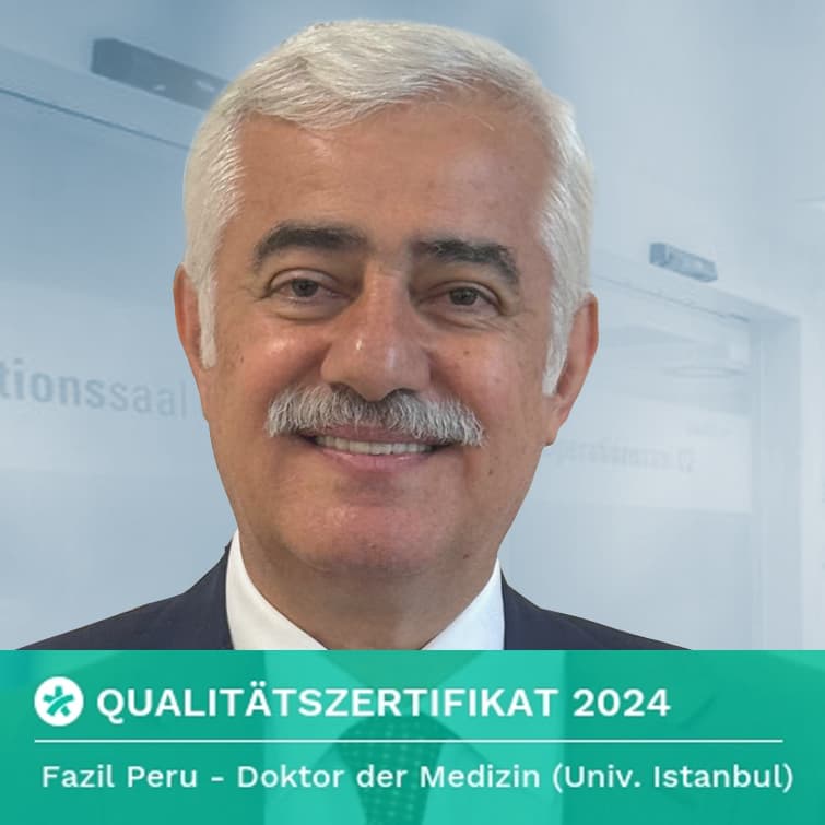 Fazil Peru, Augenarzt bei WORLDEYE in Frankfurt am Main – Grafik „Qualitätszertifikat 2024“
