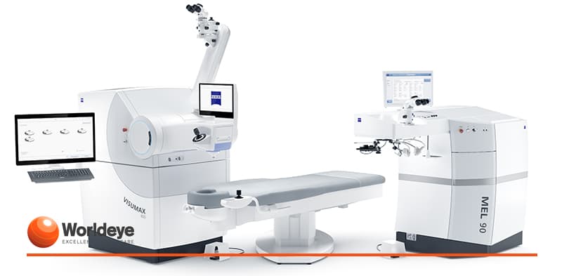 ZEISS VISUMAX 800 und MEL 90 für Augenlaserbehandlungen