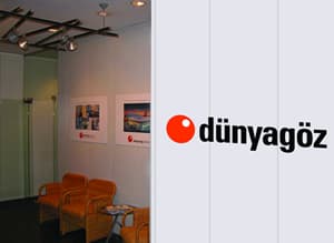 Innenansicht des Dünyagöz-Zentrums in Amsterdam