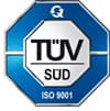 Abgebildetes TÜV-SÜD-Siegel ISO 9001